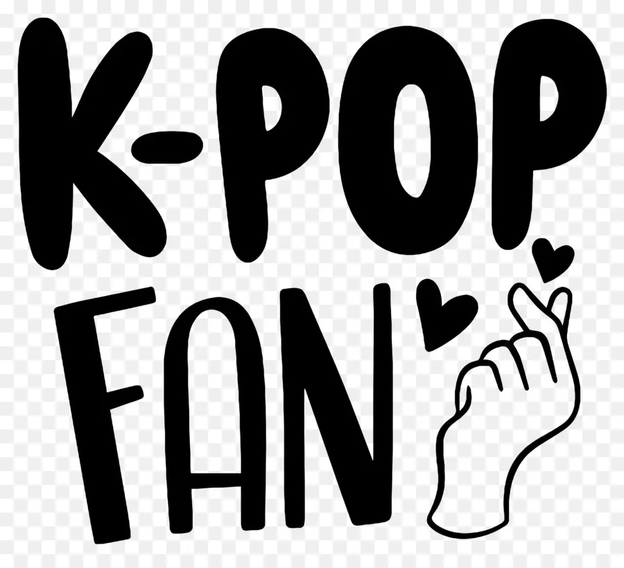 Kpop，K Pop Hayran Metni PNG