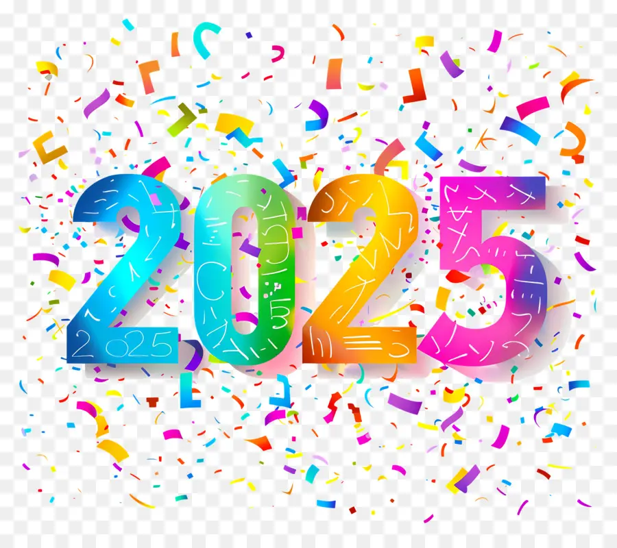 Yeni Yıl 2025，Yeni Başlangıçlar PNG