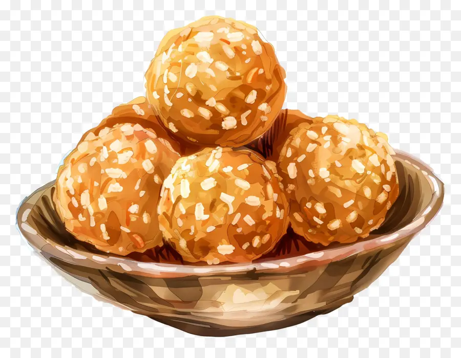 Rava Ladoo，Susam Topları PNG