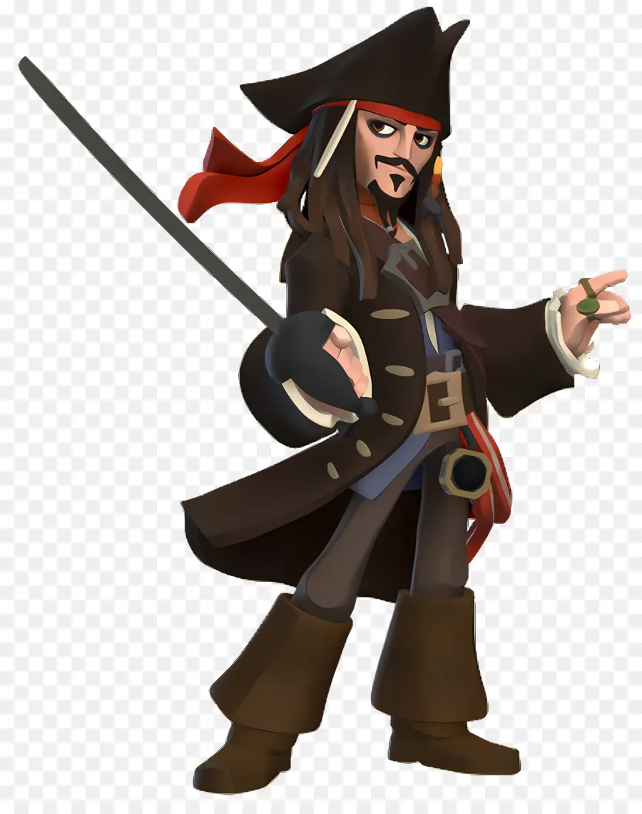 Kaptan Jack Sparrow，Kılıçlı Korsan PNG