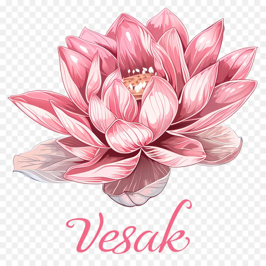 Vesak Günü，Pembe Lotus Çiçeği PNG
