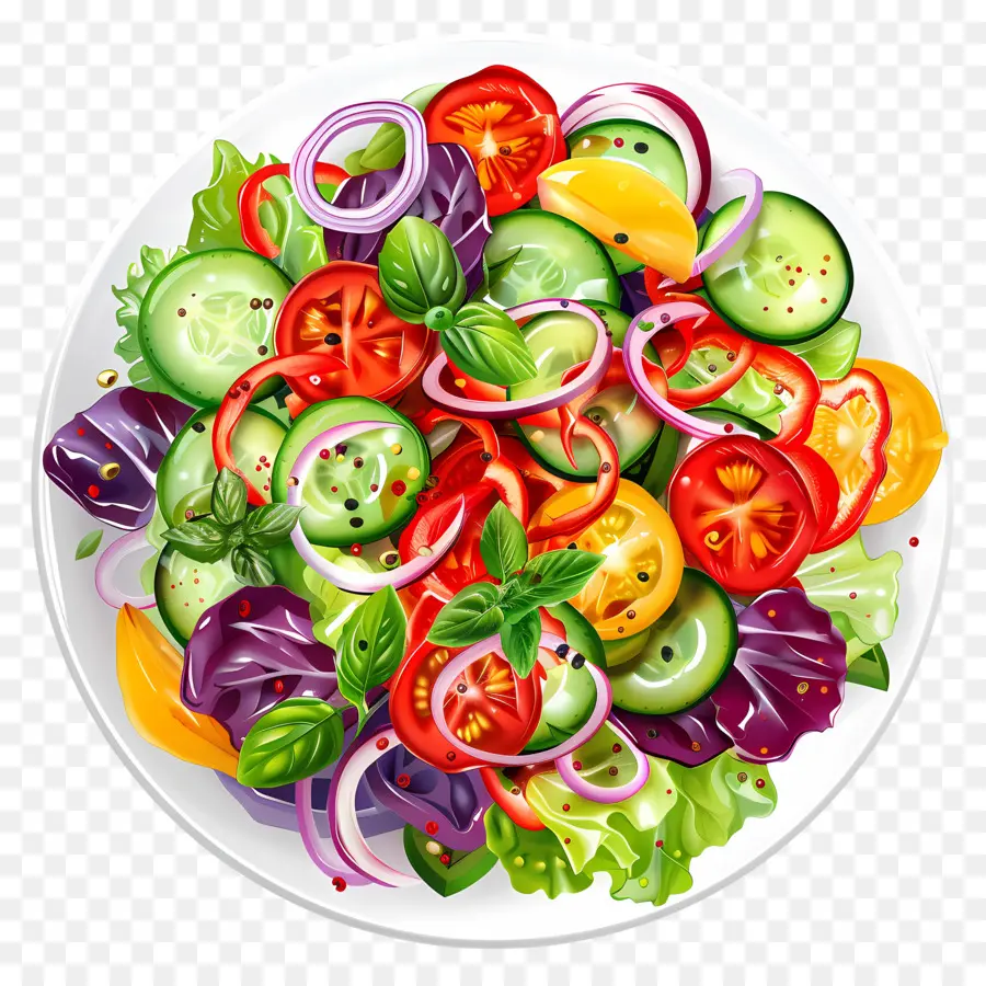 Renkli Salata，Sebze PNG