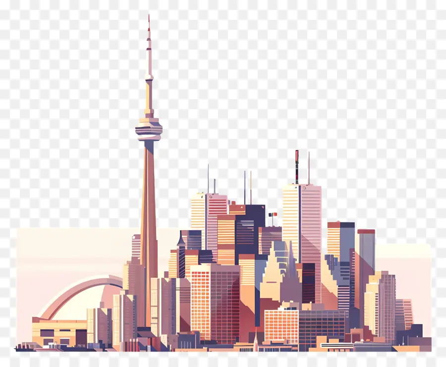 Toronto City Skyline，şehir Silüeti PNG