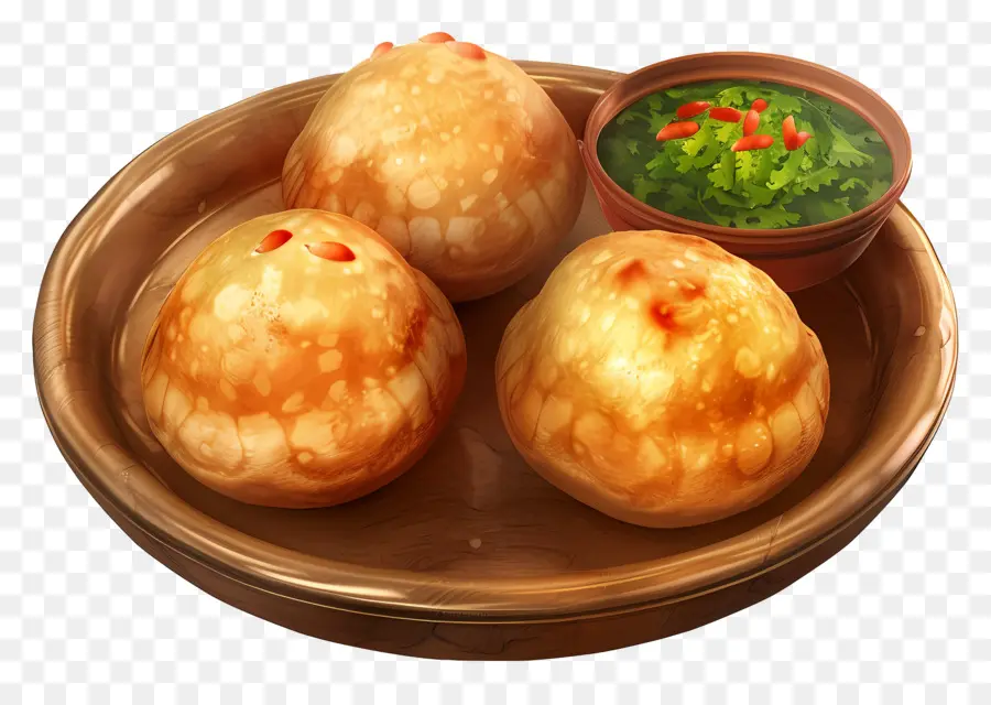 Panipuri Yemeği，Pani Puri PNG