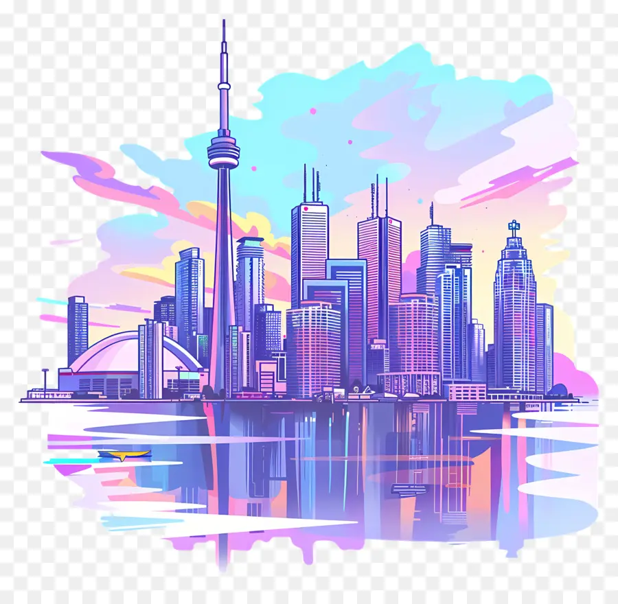 Toronto City Skyline，şehir Silüeti PNG