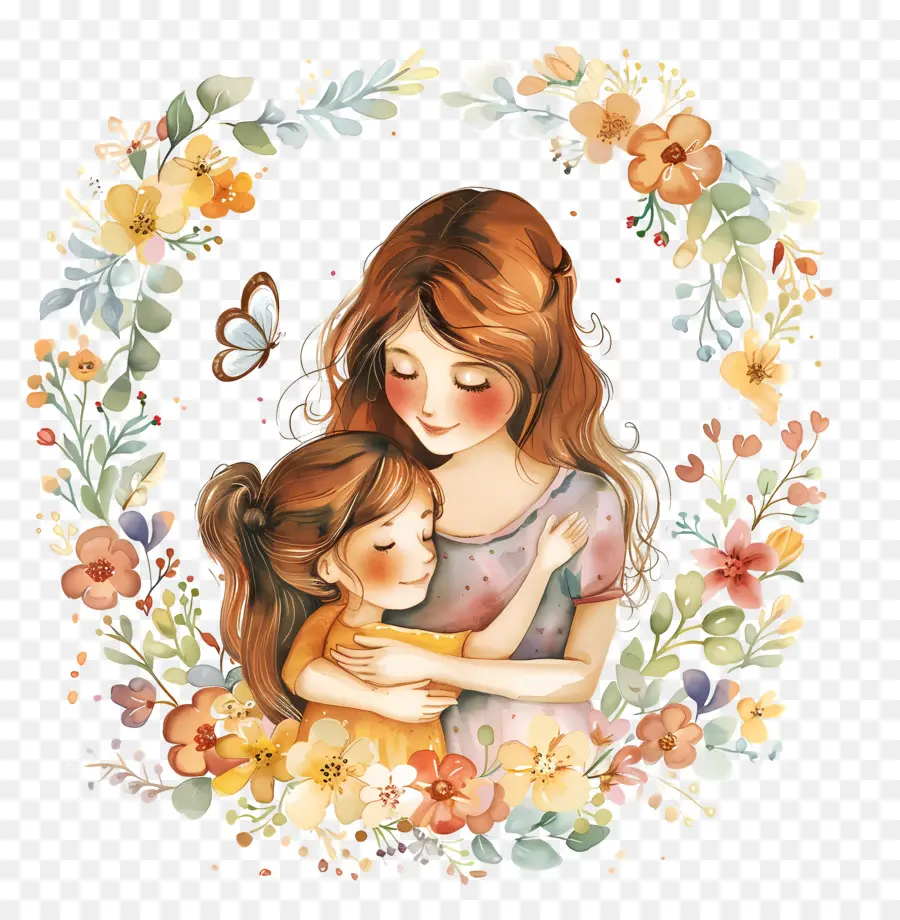 Anneler Günü，Anne Ve çocuk PNG