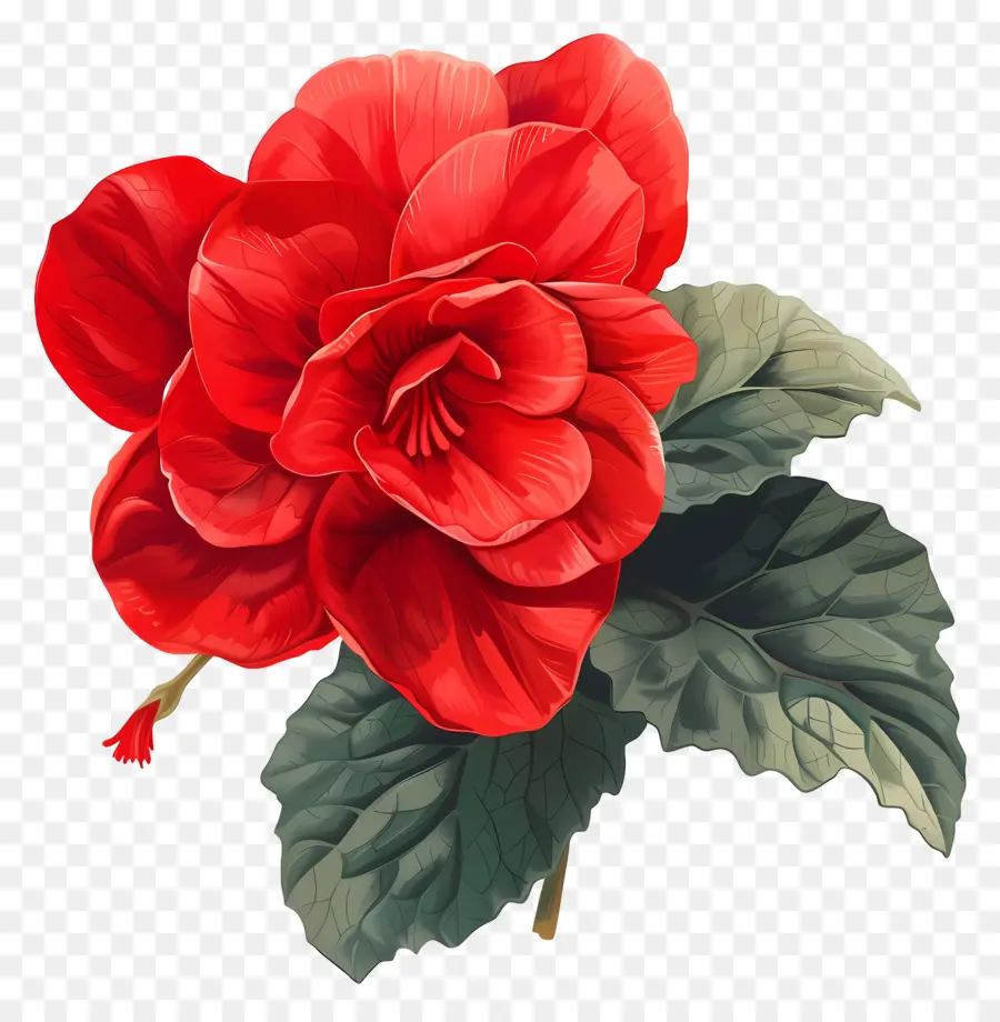 Begonya Çiçeği，Kırmızı Sardunya PNG