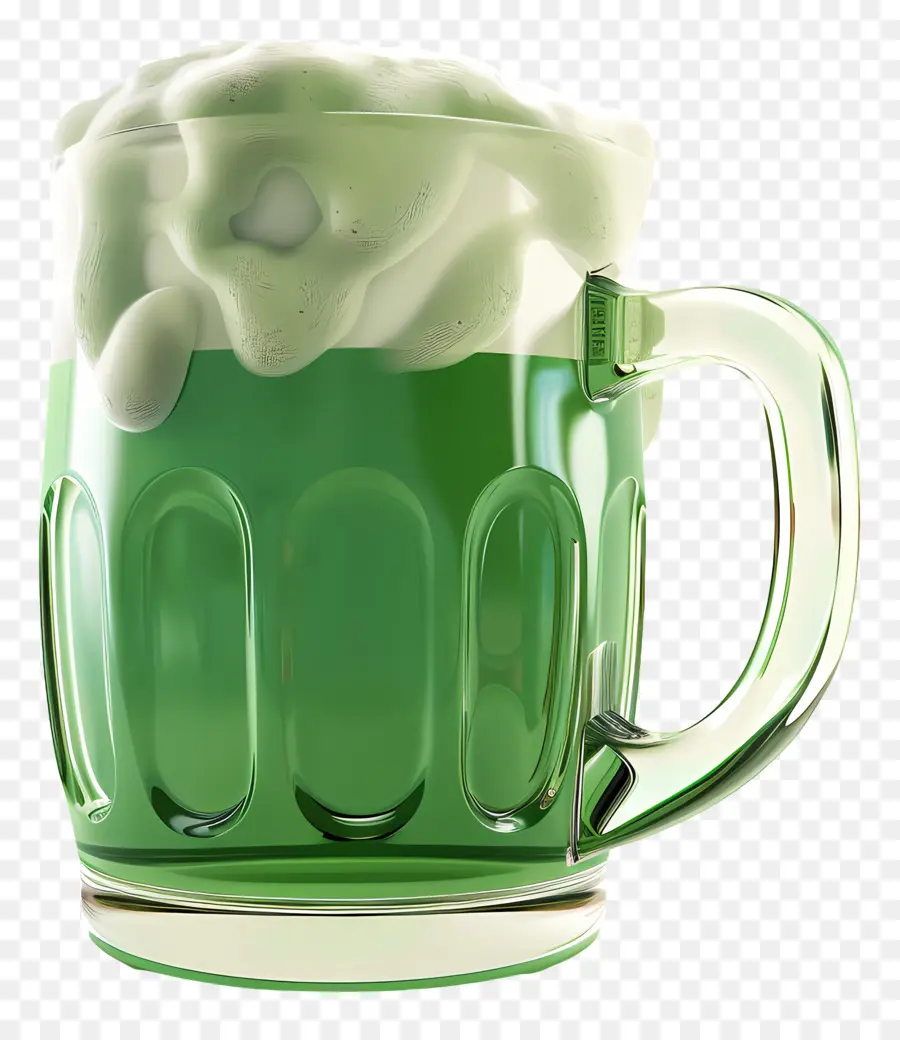 Yeşil Bira，Köpüklü PNG