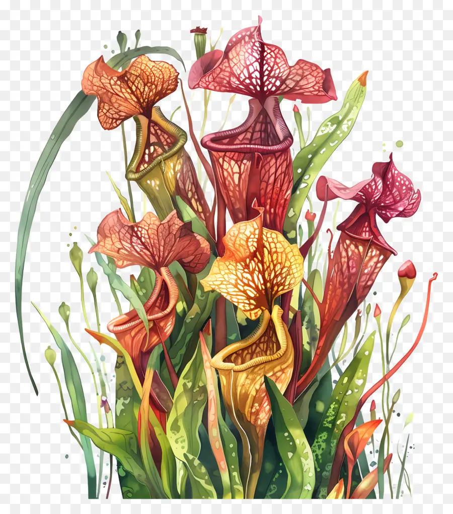 Sürahi Bitki，Orkide PNG
