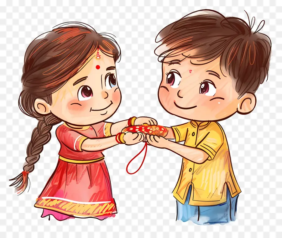 Raksha Bandhan，Çocuklar PNG