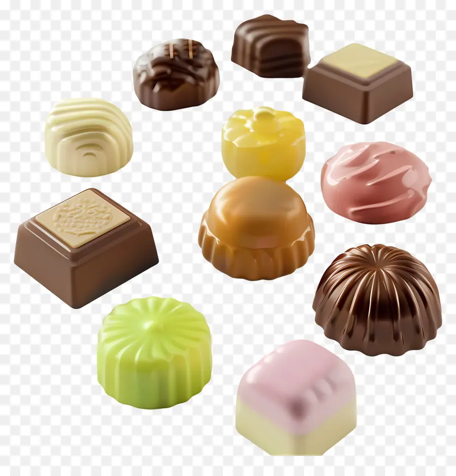 Renkli çikolatalar，çikolata PNG