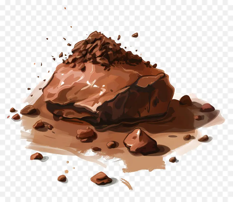 Kil Toprağı，çikolatalı Kek PNG