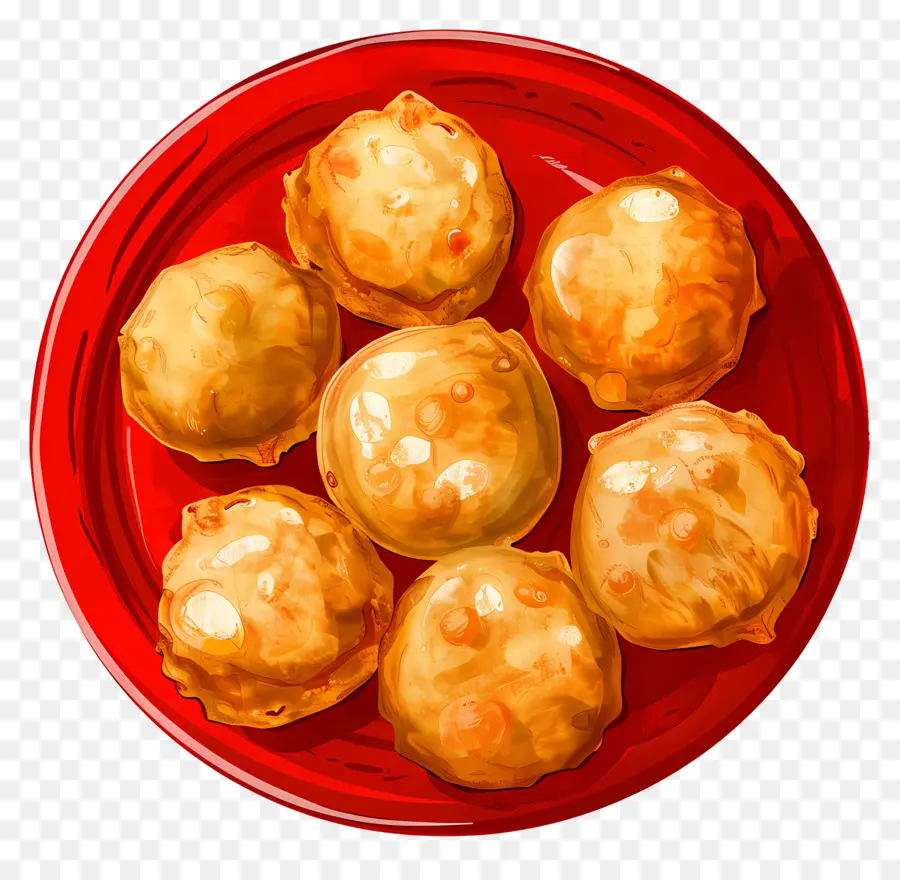 Panipuri，Kızarmış Atıştırmalıklar PNG