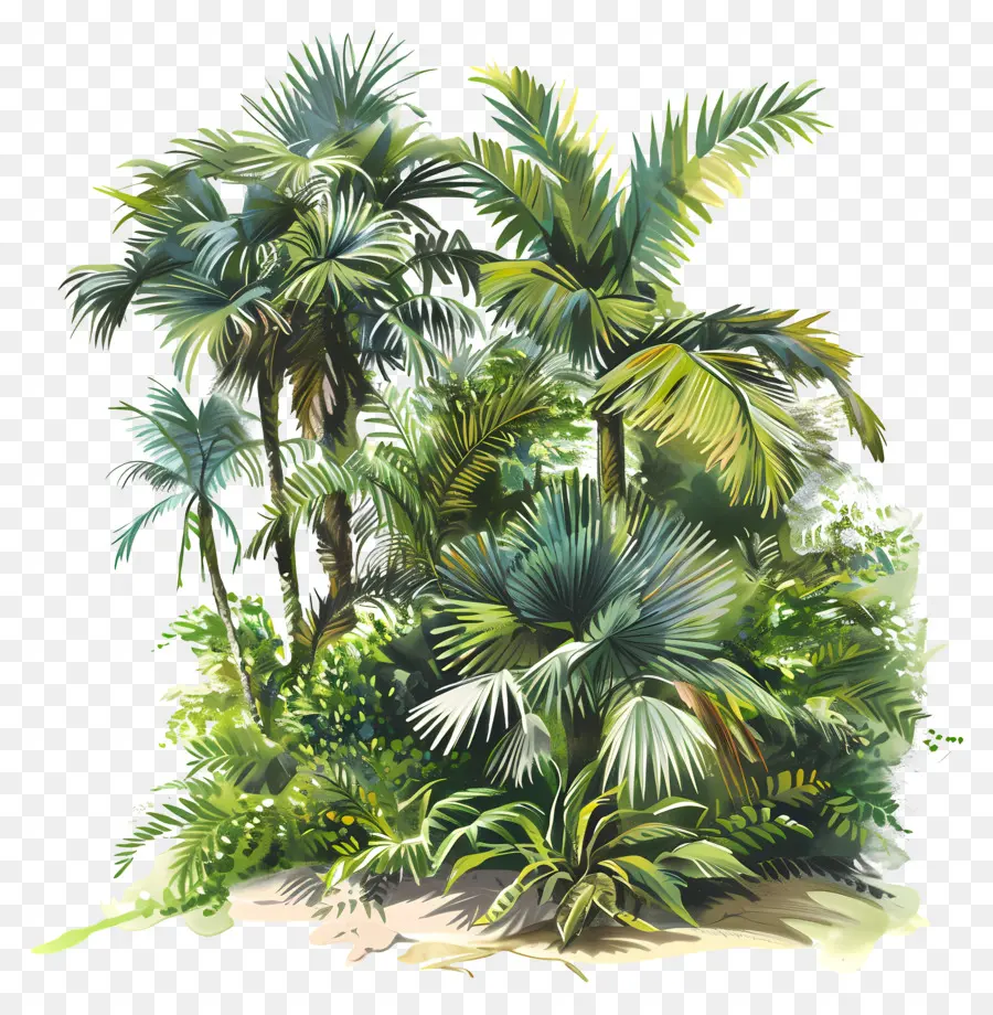 Yemyeşil Bitki örtüsü，Tropikal Orman PNG