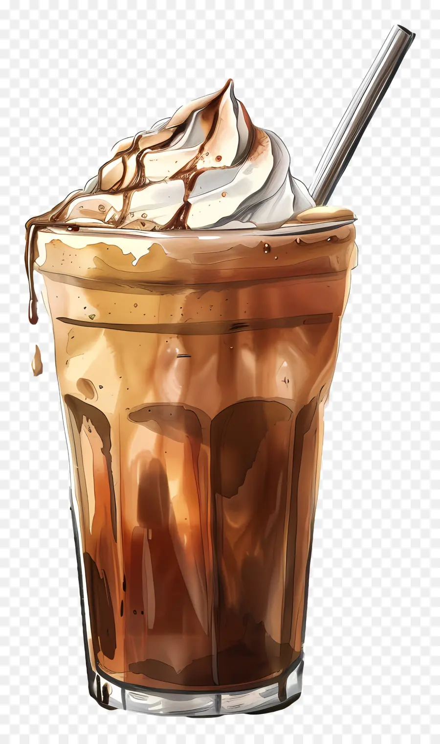 Soğuk Kahve，çikolatalı Milkshake PNG