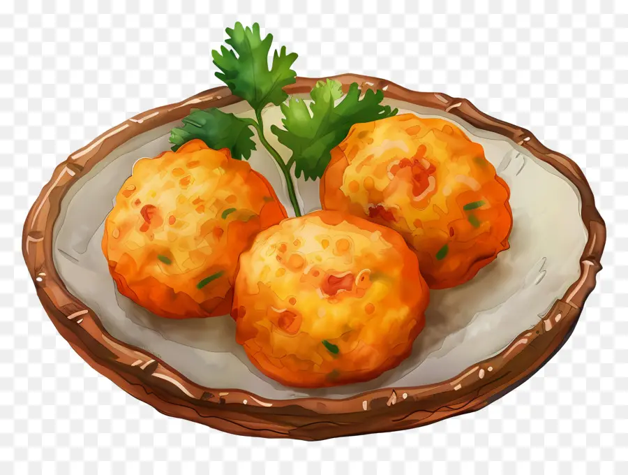 Batata Vadası，Kızarmış Yiyecek PNG