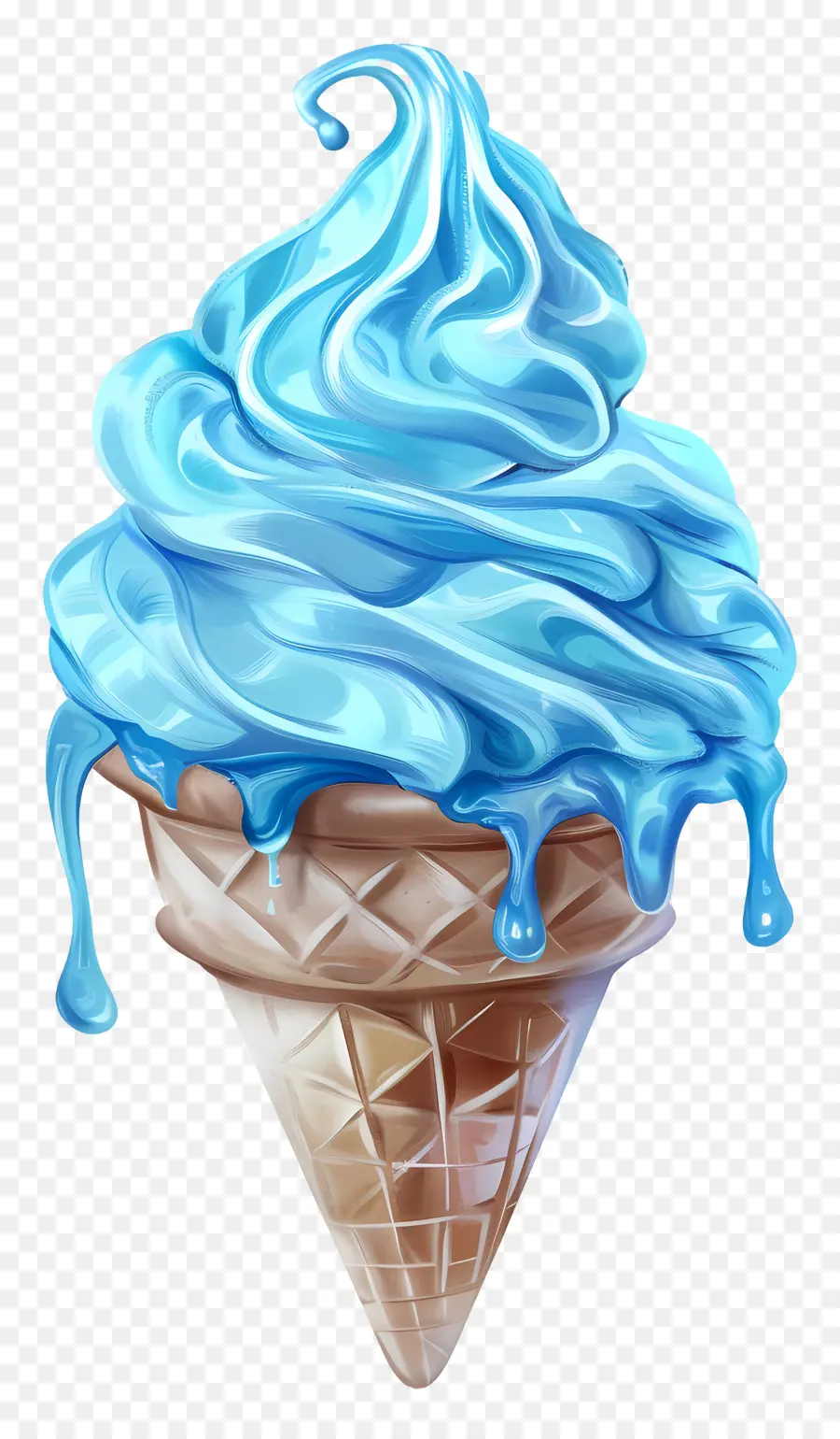 Mavi Dondurma，Dondurma Koni PNG