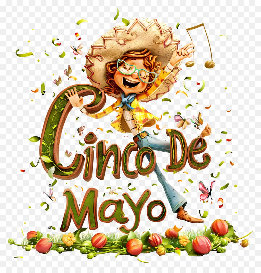 Cinco De Mayo，Fötr şapka PNG