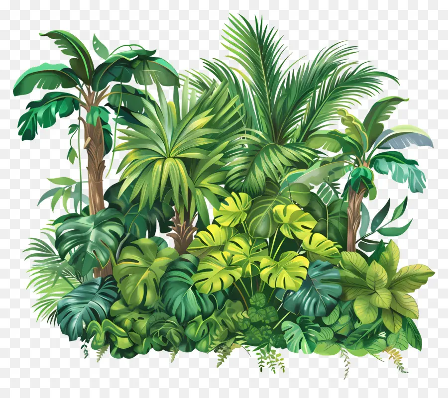 Yemyeşil Bitki örtüsü，Tropikal Orman PNG