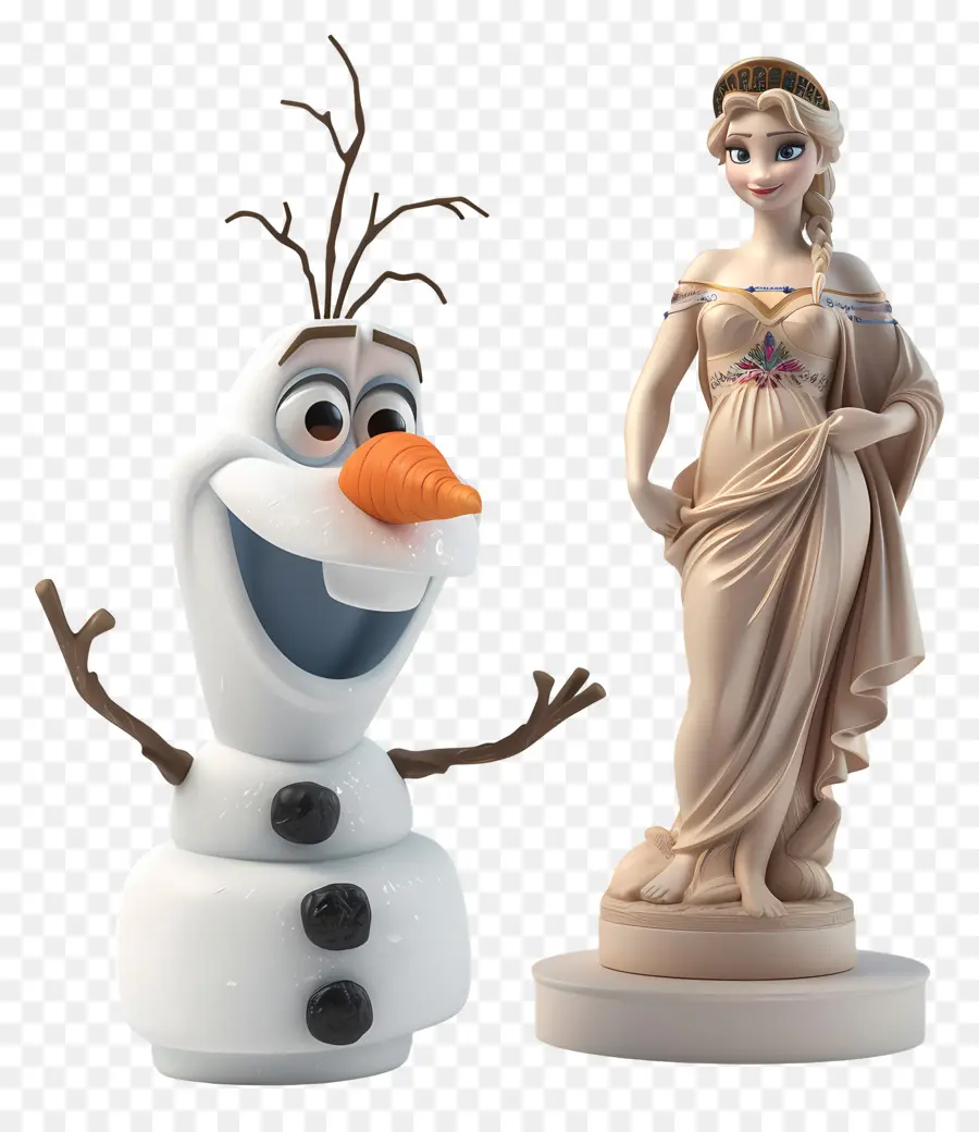Dondurulmuş Olaf，çizgi Film Karakteri PNG