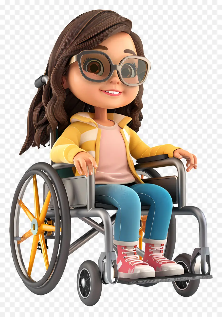 Tekerlekli Sandalyede Küçük Kız，Tekerlekli Sandalyede Kadın PNG