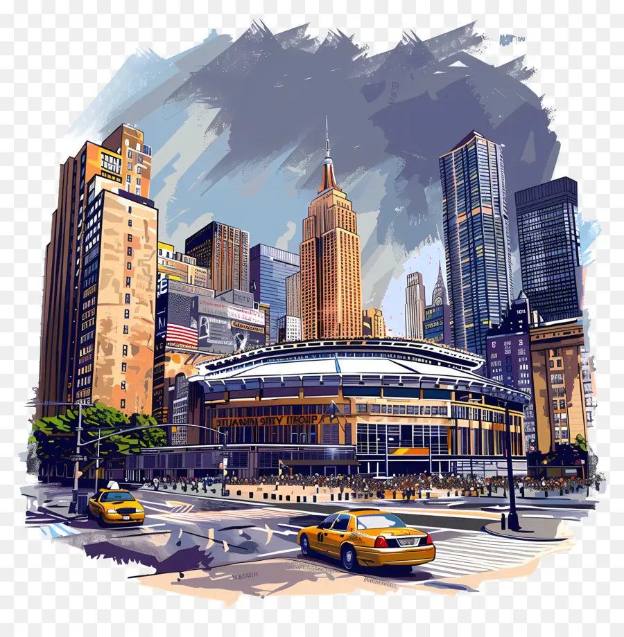 Madison Square Garden，Cityscape Resim PNG