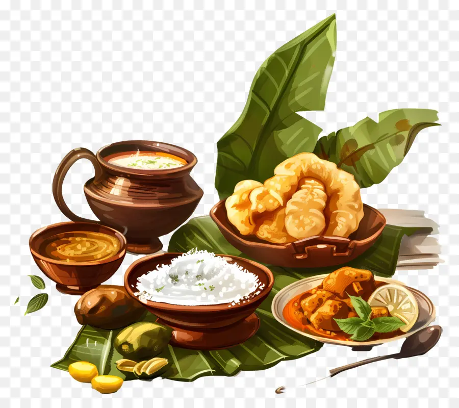 Kerala Kahvaltı，Hint Mutfağı PNG