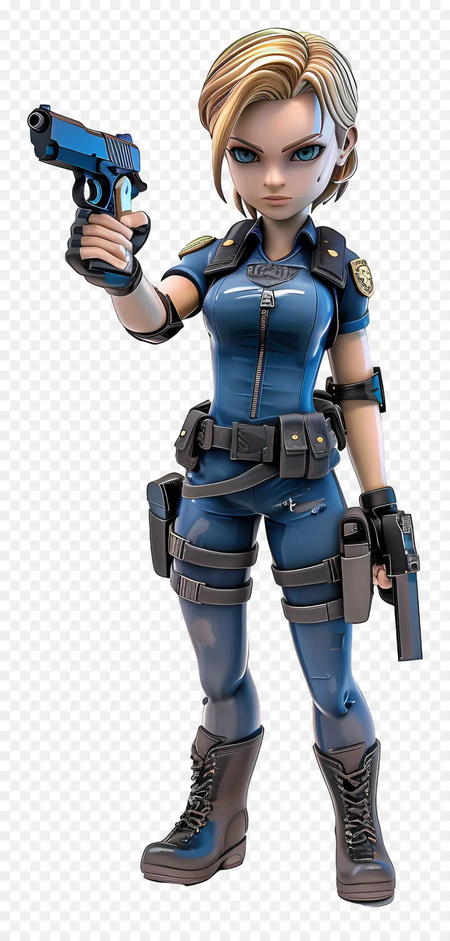 Jill Valentine Figürü，Kadın Polis Memuru PNG