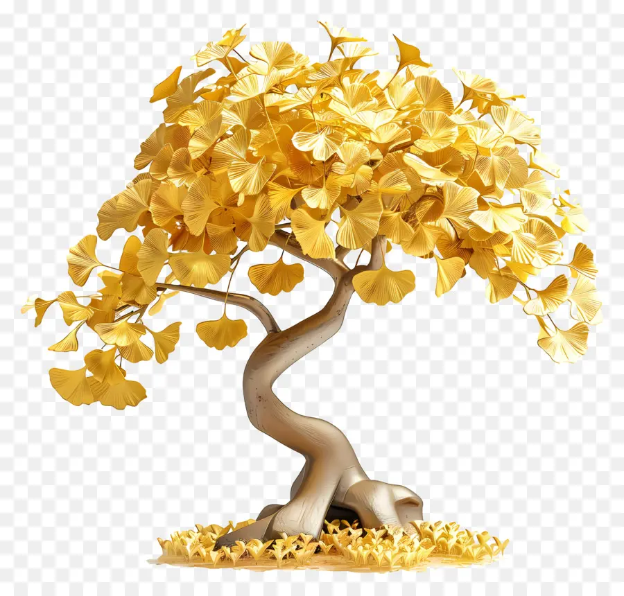 Çin Ginkgo Ağacı，Altın Ağacı PNG
