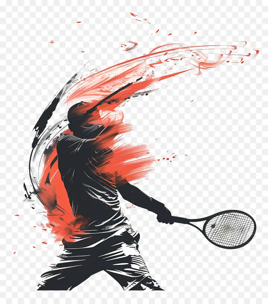 Tenis Man Silueti，Tenis PNG