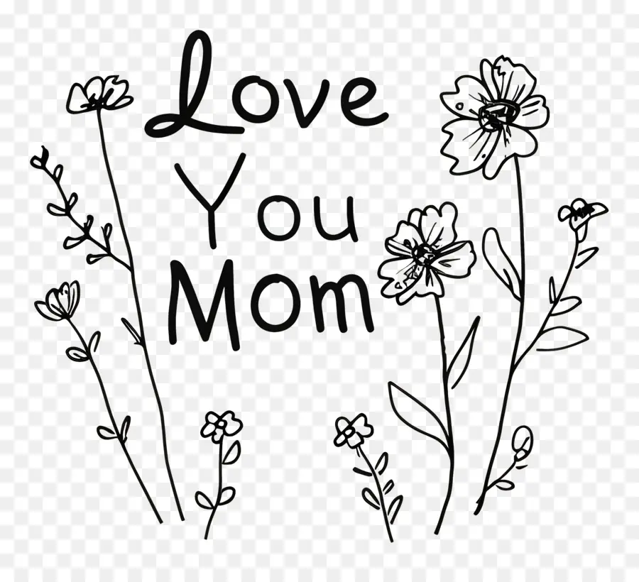 Anne Seni Seviyorum，çiçek PNG