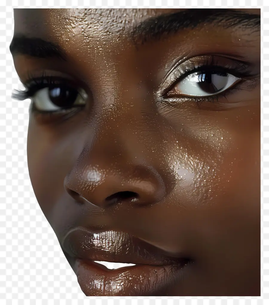 Siyah Kadın Yüzü，Afrikalı Amerikalı Kadın PNG