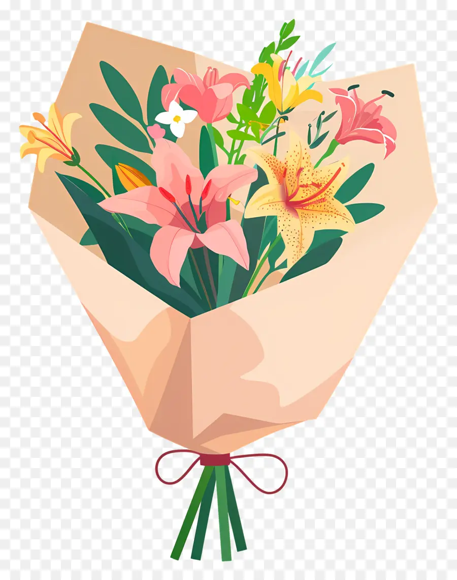 Mayıs Günü Çiçekleri，Buket PNG