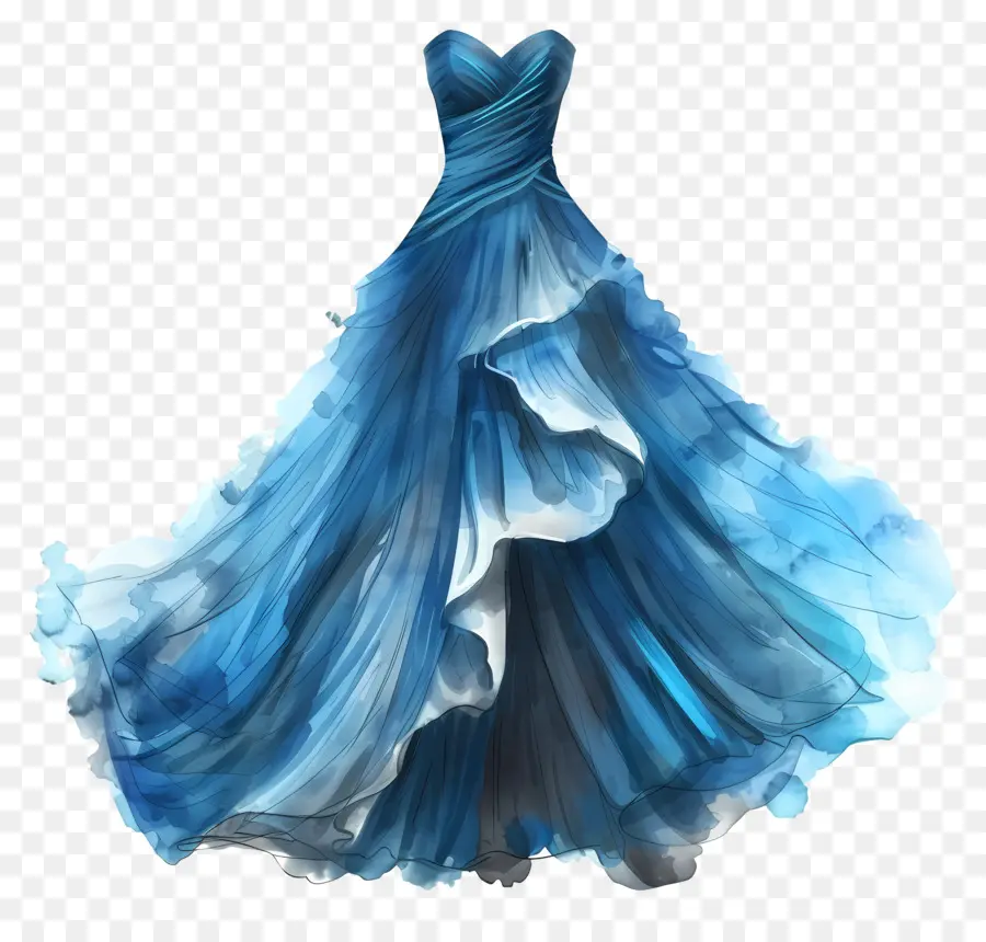 Mavi Gelinlik，Resmi Elbise PNG