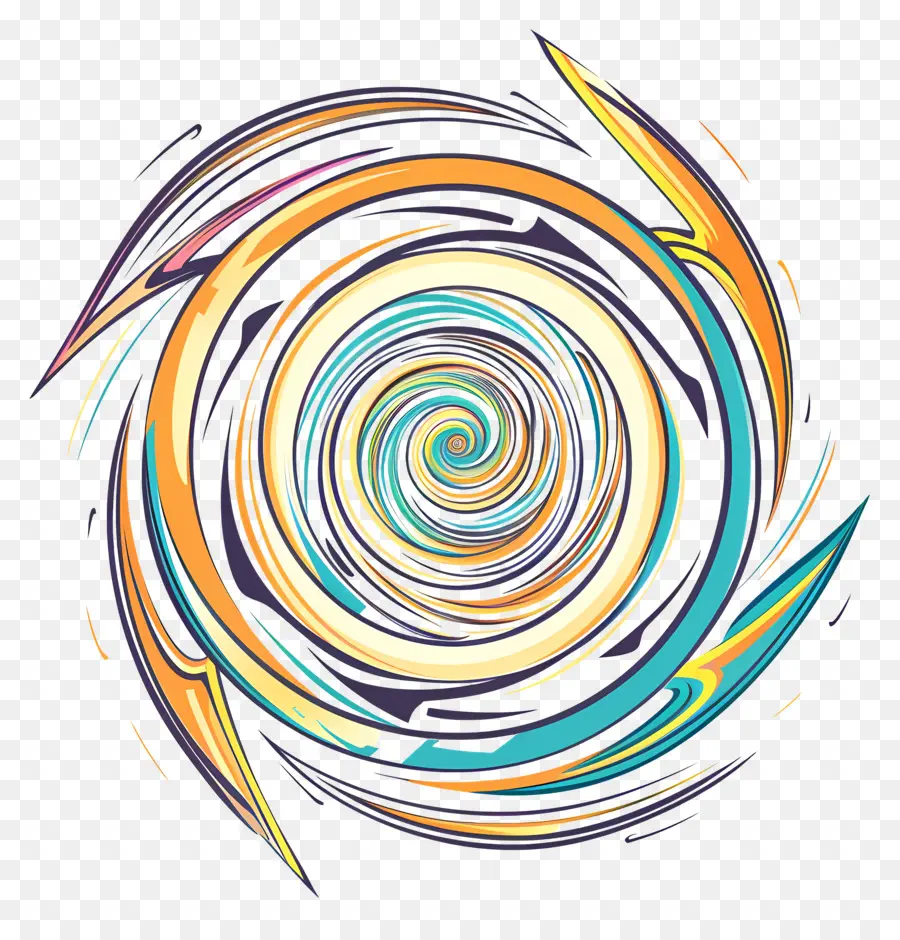 Spiral，Renkli Sarmal PNG