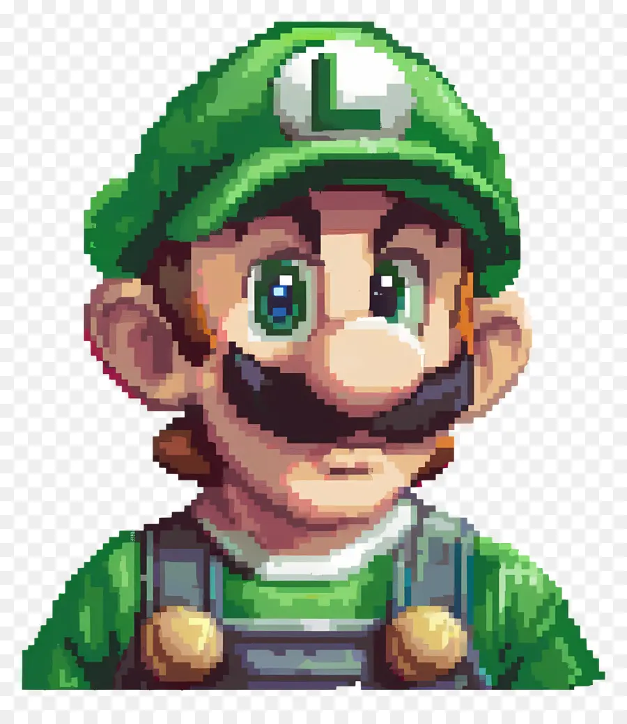 8 Bit Luigi，Karakter PNG