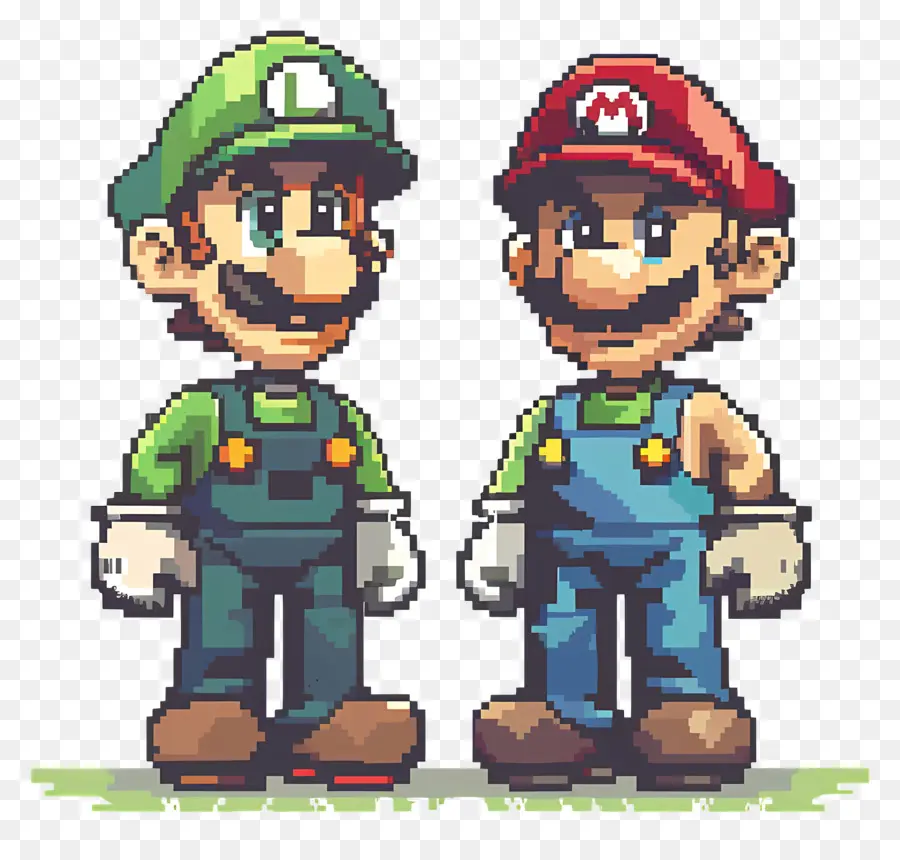 Mario Bros，Yeşil Tulumlar PNG