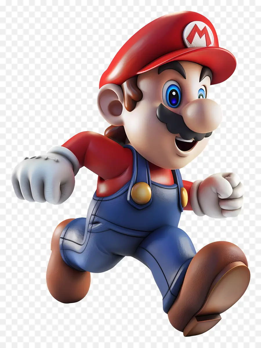 Koşan Mario，Mario Kostümü PNG