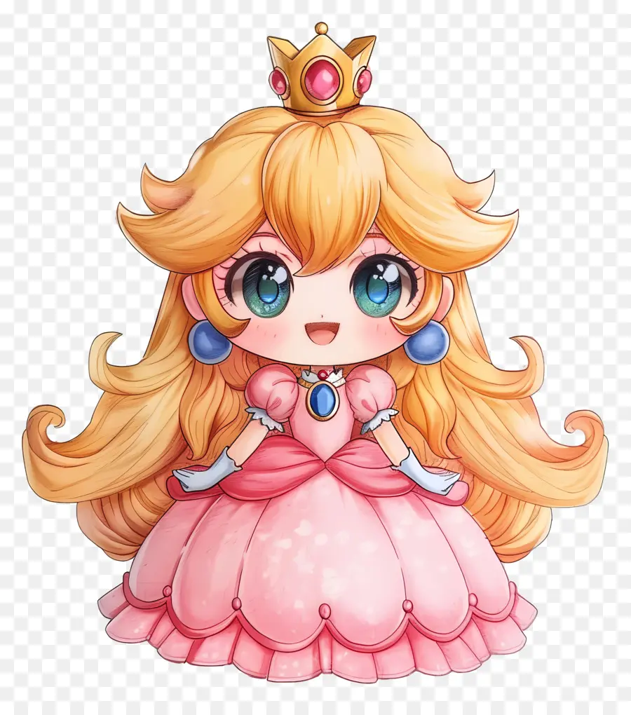 Prenses，Süper Mario PNG