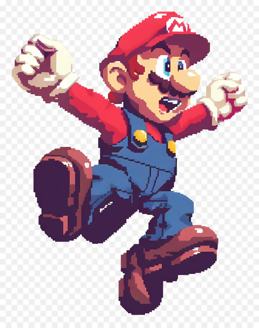 8 Bit Mario，Komik PNG