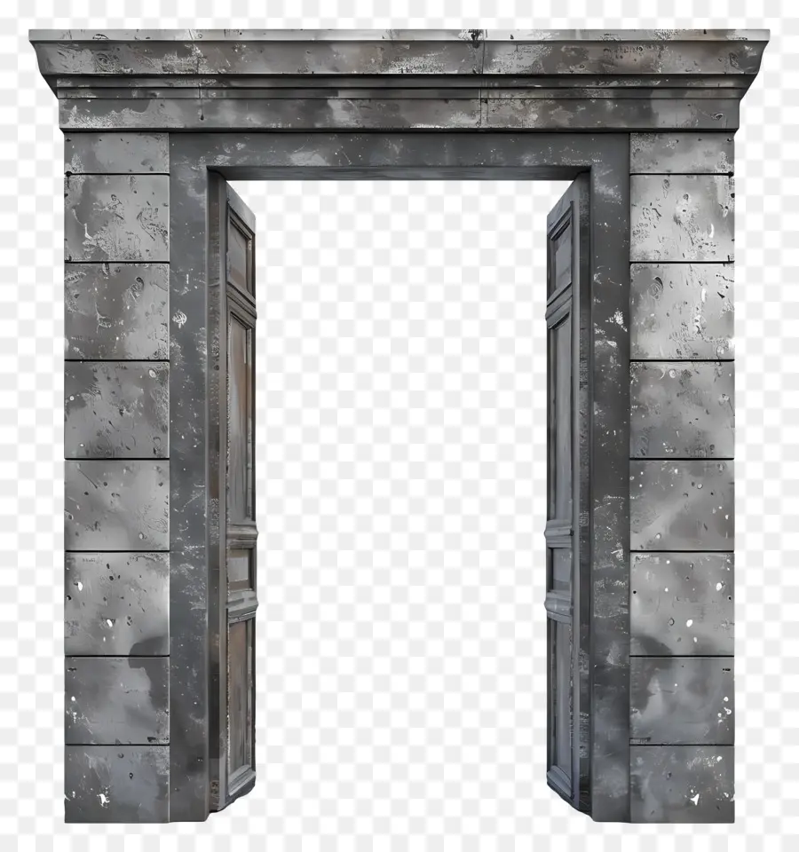 Açık Kapı çerçevesi，Taş Kapı PNG