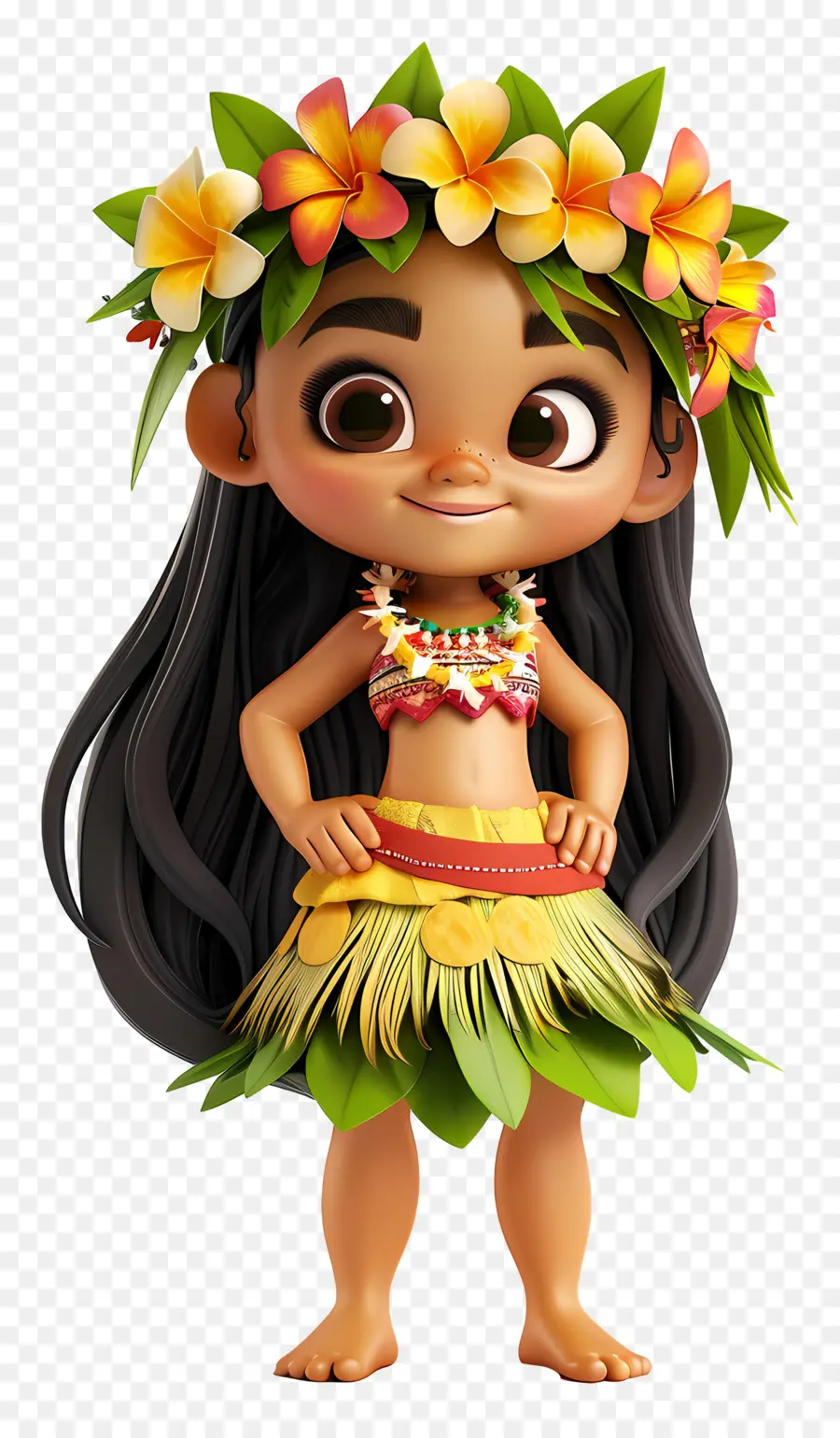 Hawaii Kız çizgi Film，Moana PNG