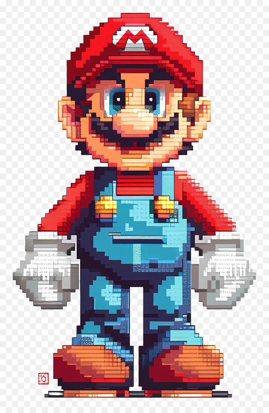 Mario Pikseli，Piksel Mario PNG