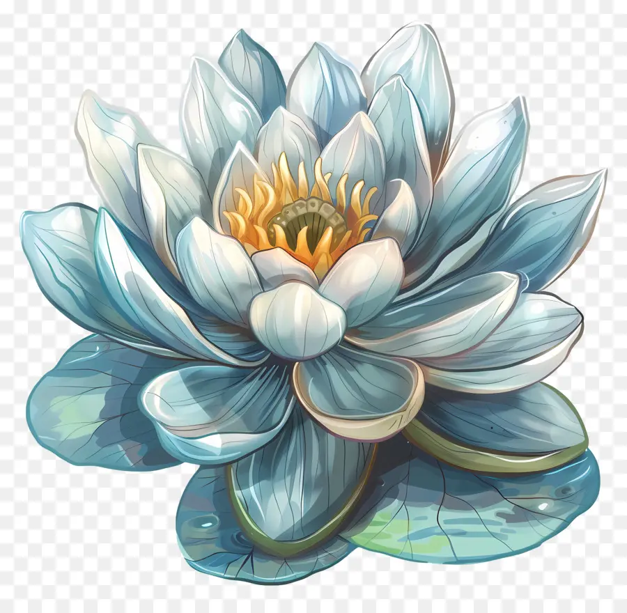Nilüfer，Mavi Lotus çiçeği PNG