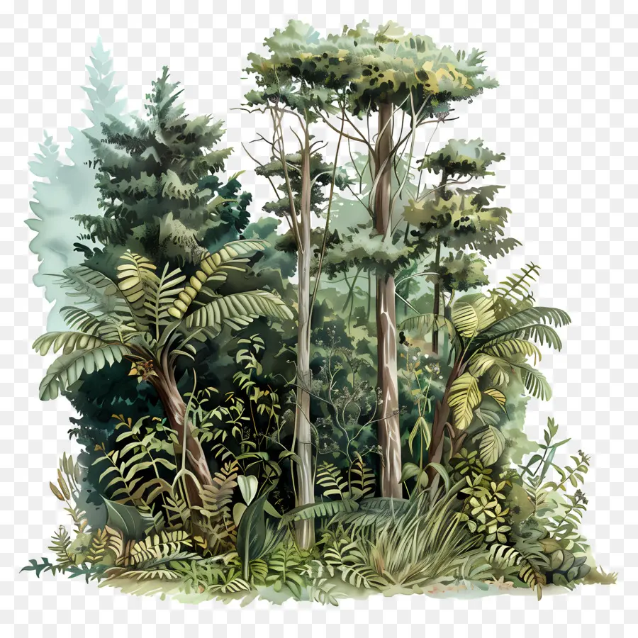 Orman Bitki örtüsü，Tropikal Orman PNG