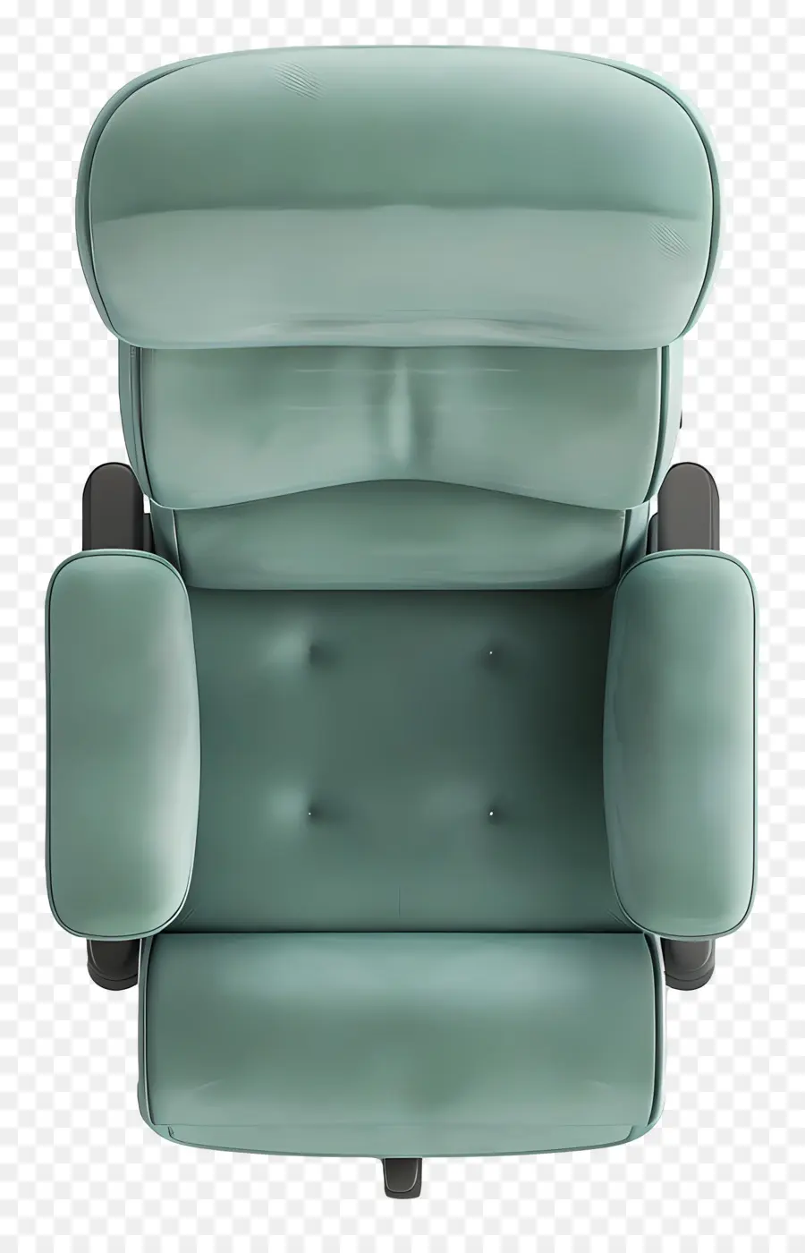 Sandalye Üstten Görünüm，Yeşil Yatan Sandalye PNG