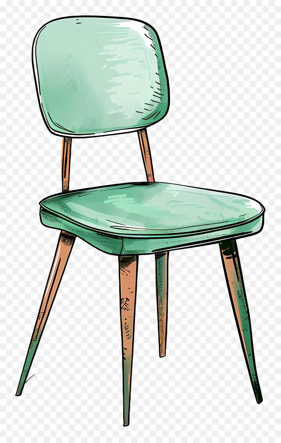 Yeşil Sandalye，Ahşap Sandalye PNG