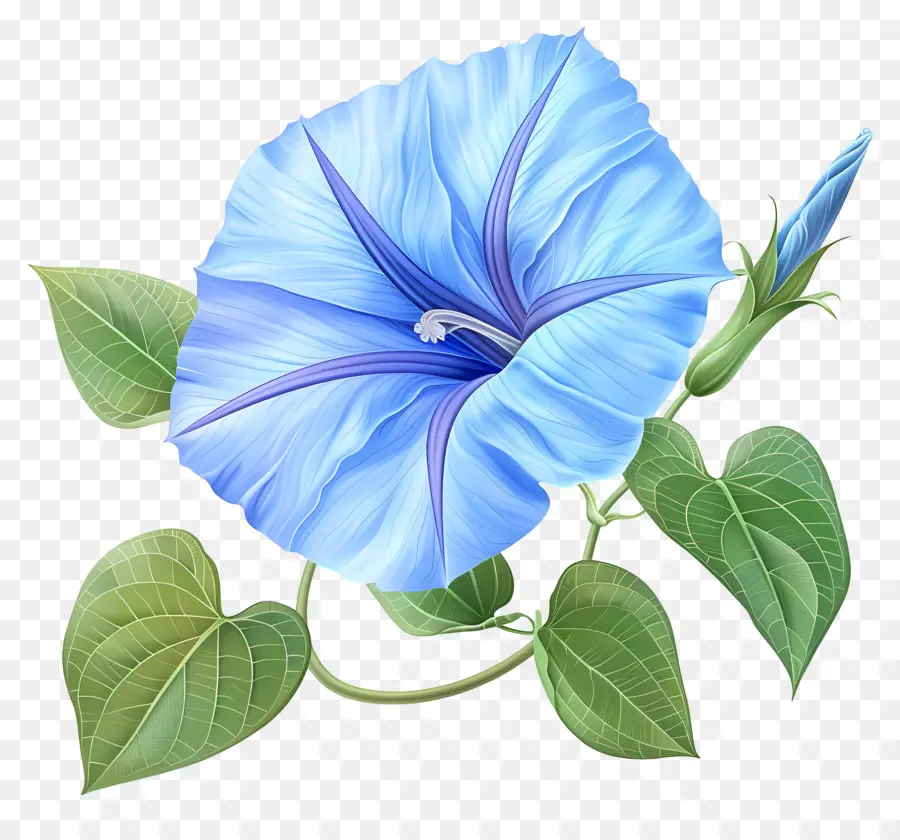 Morning Glory Çiçek，Mavi çiçek PNG