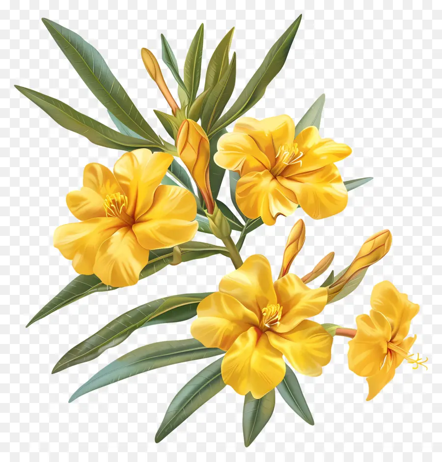 Zakkum，Sarı çiçek PNG