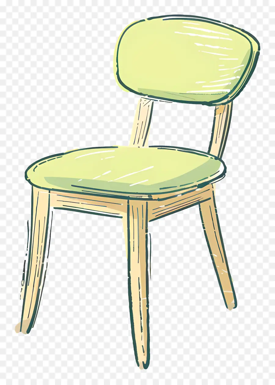 Yeşil Sandalye，Yeşil Döşemeli Sandalye PNG